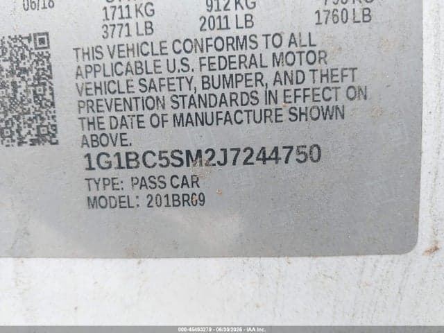 2018 CHEVROLET CRUZE LS AUTO 9