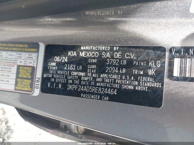 2024 KIA FORTE LXS 9