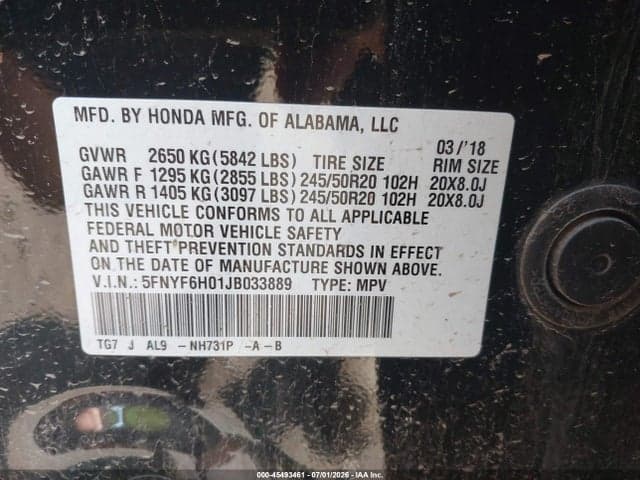 2018 HONDA PILOT ELITE 9
