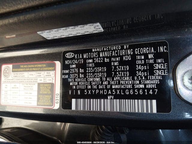 2020 KIA SORENTO 3.3L EX 9