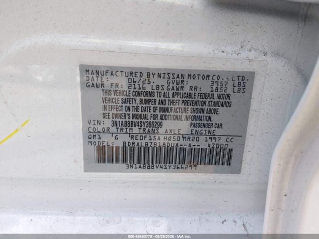 2025 NISSAN SENTRA S 9
