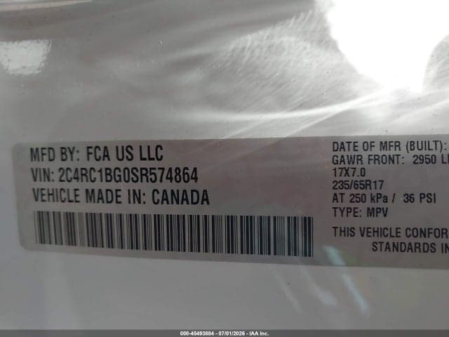 2025 CHRYSLER PACIFICA SELECT 9