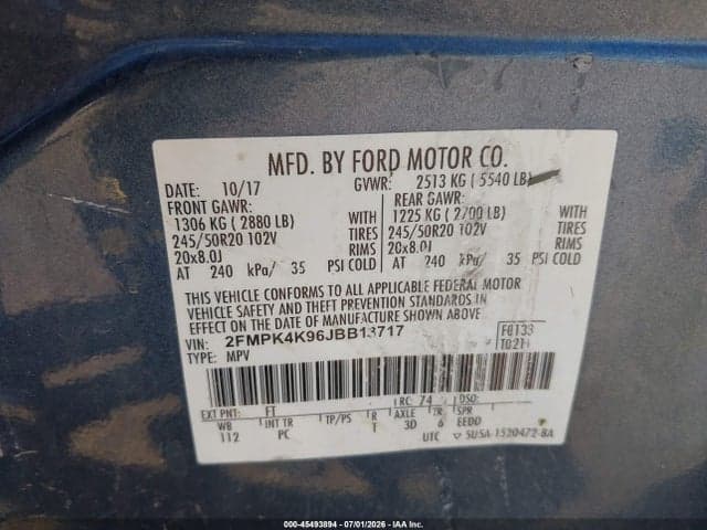 2018 FORD EDGE TITANIUM 9