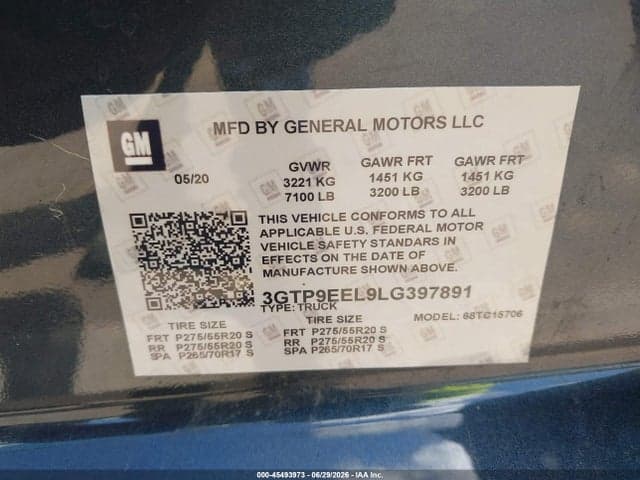 2019 GMC SIERRA 1500 AT4 9