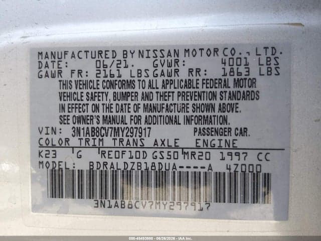 2021 NISSAN SENTRA SV XTRONIC CVT 9