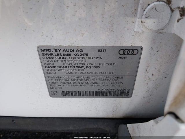 2018 AUDI Q5 2.0T PREMIUM/2.0T TECH PREMIUM 9