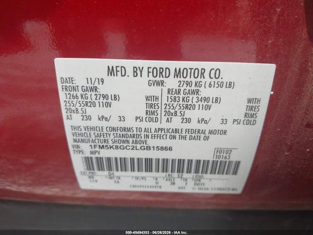 2020 FORD EXPLORER ST 9