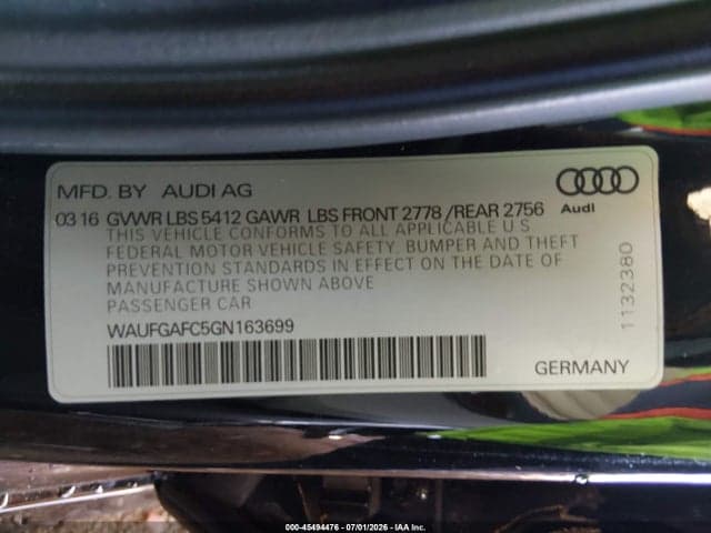 2016 AUDI A6 3.0T PREMIUM PLUS 9