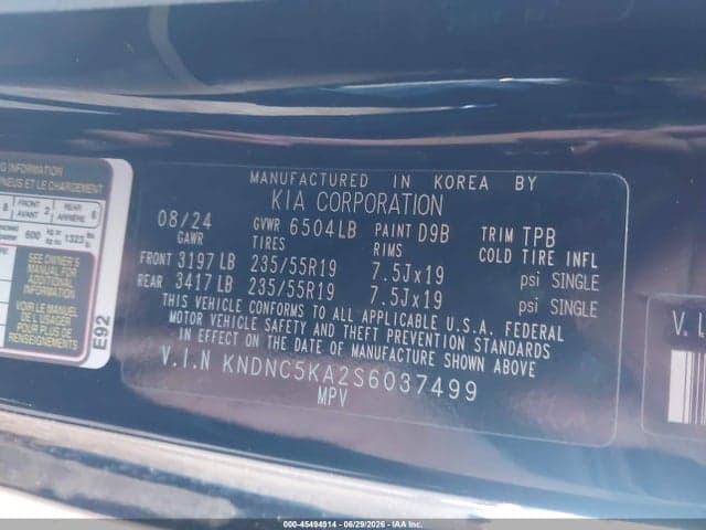 2025 KIA CARNIVAL MPV HYBRID EX 9