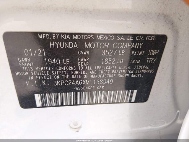 2021 HYUNDAI ACCENT SE 9