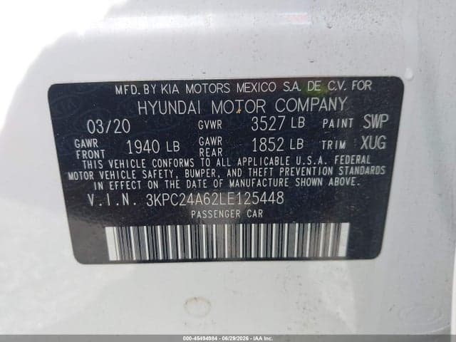 2020 HYUNDAI ACCENT SE 9