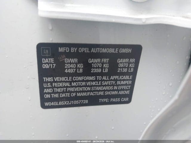 2018 BUICK REGAL SPORTBACK PREFERRED 9