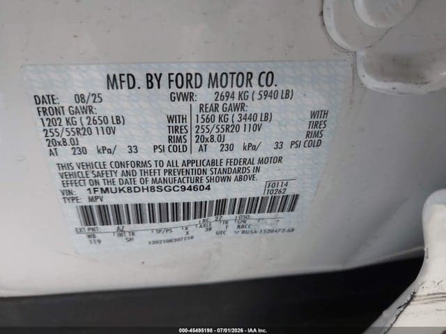 2025 FORD EXPLORER ACTIVE 9