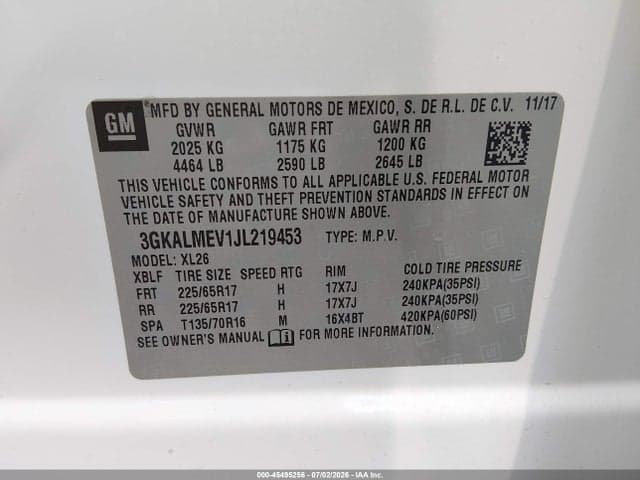2018 GMC TERRAIN SLE 9