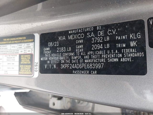 2023 KIA FORTE LXS 9