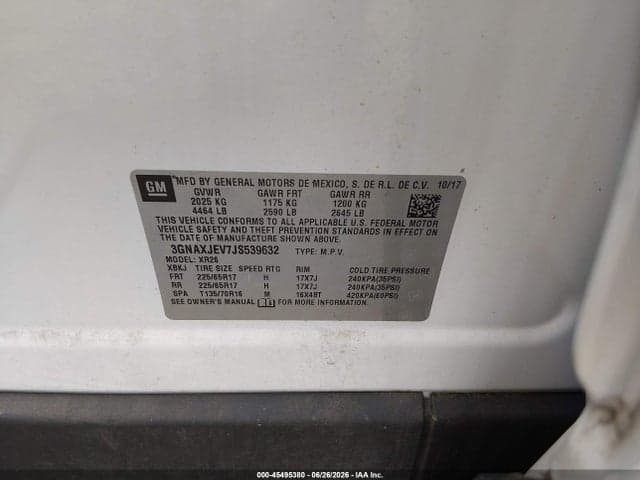 2018 CHEVROLET EQUINOX LT 9