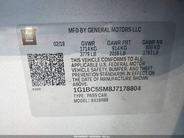 2018 CHEVROLET CRUZE LS AUTO 9