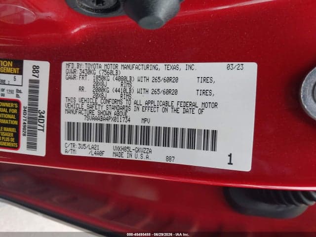 2023 TOYOTA SEQUOIA PLATINUM 9