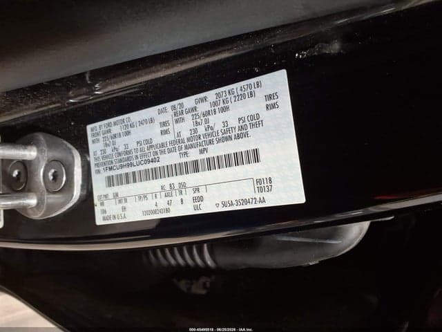 2020 FORD ESCAPE SEL 9