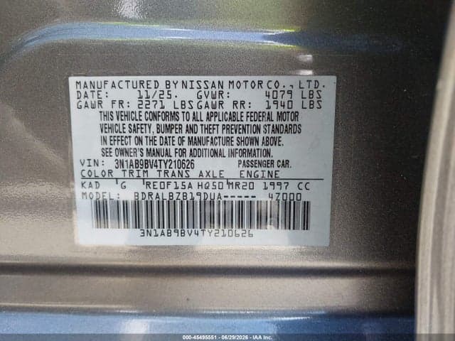 2026 NISSAN SENTRA S 9