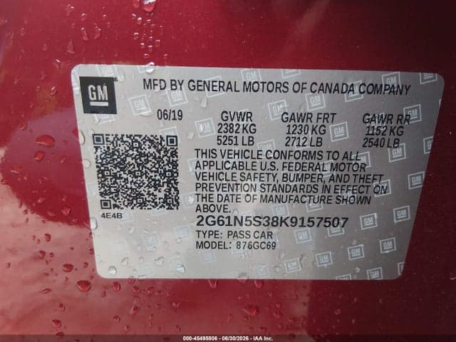 2019 CADILLAC XTS LUXURY 9