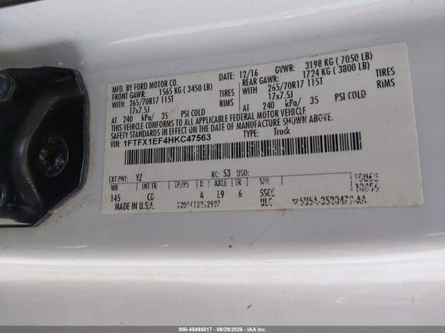 2017 FORD F-150 LARIAT/XL/XLT 9