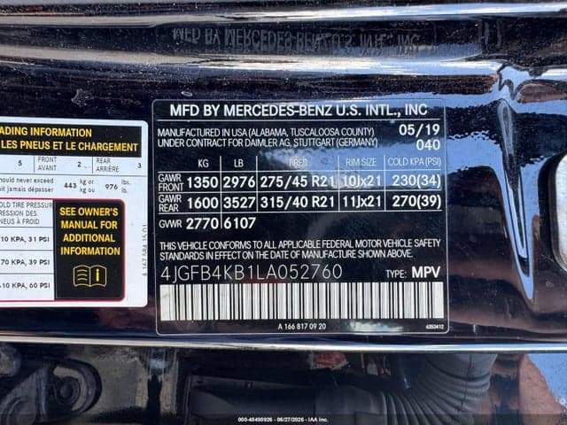 2020 MERCEDES-BENZ GLE 350 4MATIC 9