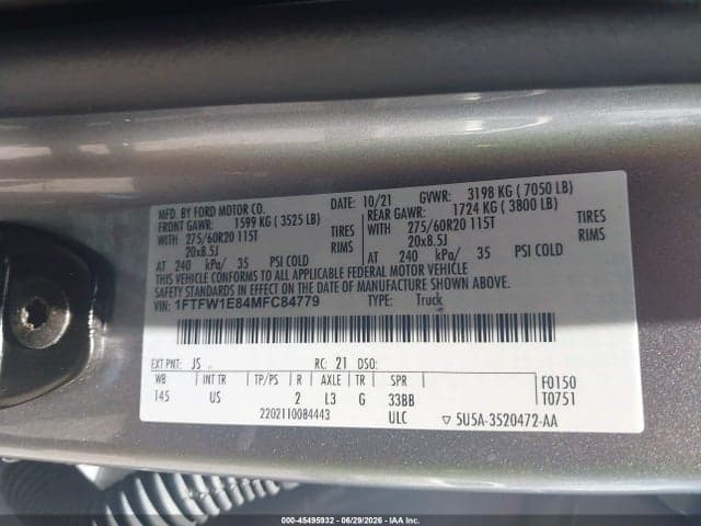 2021 FORD F-150 XLT 9