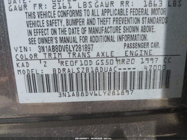 2020 NISSAN SENTRA SR XTRONIC CVT 9