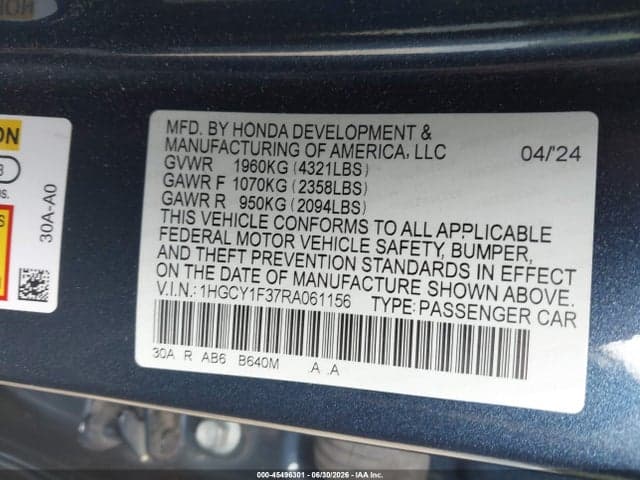 2024 HONDA ACCORD EX 9