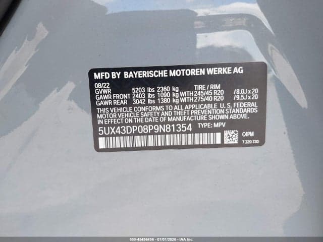 2023 BMW X3 SDRIVE30I 9