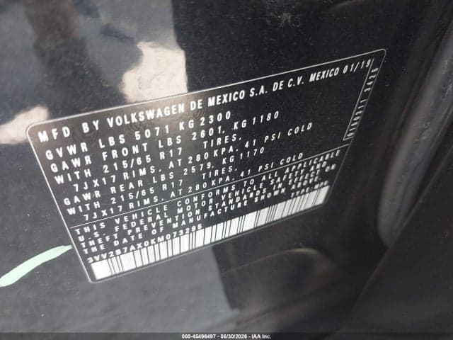 2019 VOLKSWAGEN TIGUAN 2.0T SE/2.0T SEL/2.0T SEL R-LINE/2.0T SEL R-LINE BLACK 9