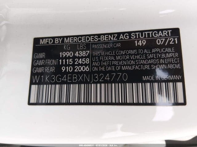 2022 MERCEDES-BENZ A 220 9
