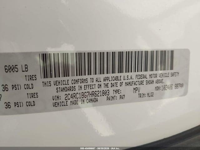 2017 CHRYSLER PACIFICA TOURING-L 9