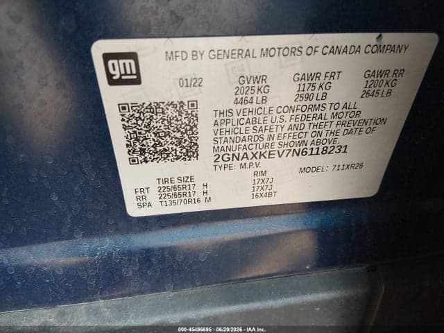 2022 CHEVROLET EQUINOX FWD LT 9