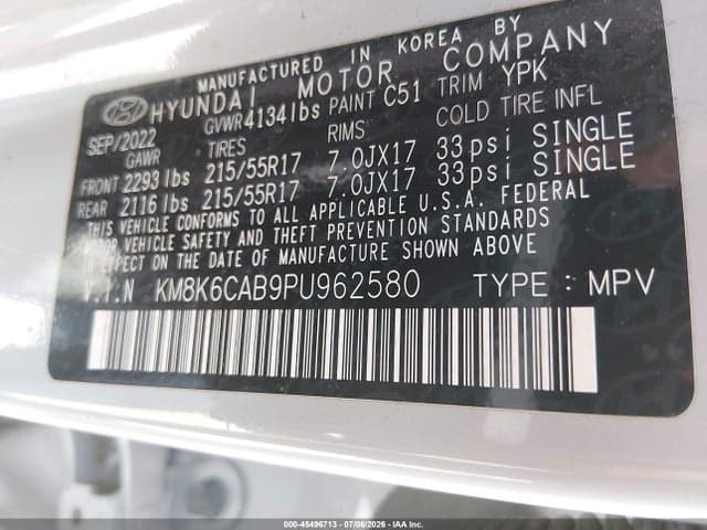 2023 HYUNDAI KONA SEL 9