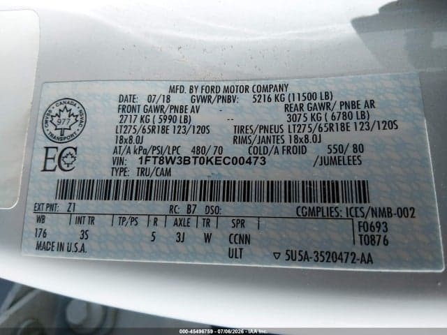 2019 FORD F-350 XLT 8