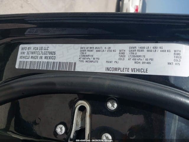 2020 RAM 3500 CHASSIS TRADESMAN/SLT/LARAMIE/LIMITED 8