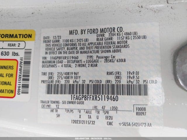 2024 FORD MUSTANG GT PREMIUM 9