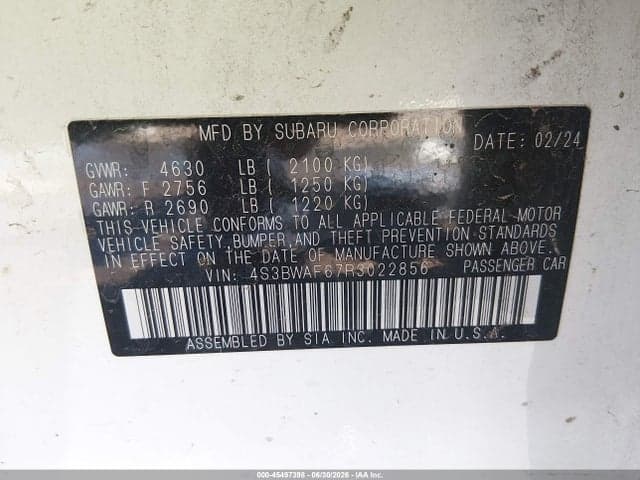 2024 SUBARU LEGACY PREMIUM 9