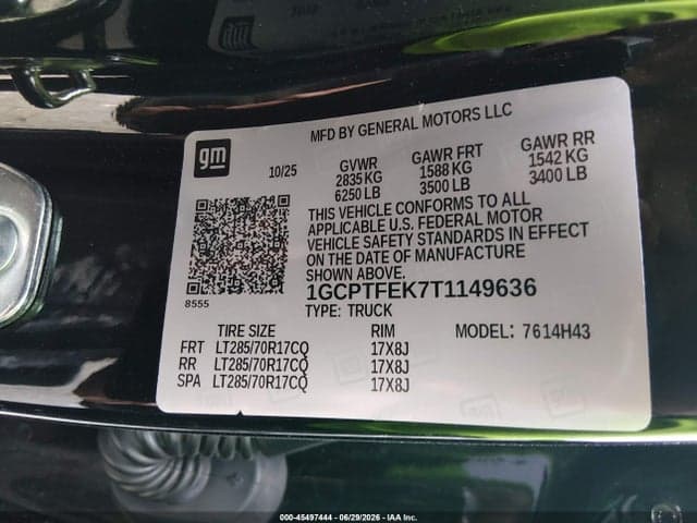 2026 CHEVROLET COLORADO ZR2, 4WD 9