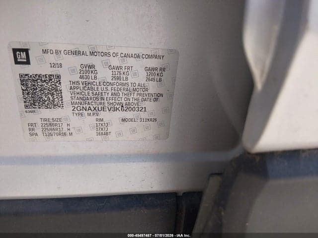 2019 CHEVROLET EQUINOX LT 9