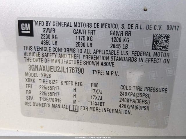 2018 CHEVROLET EQUINOX LT 9