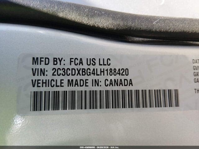 2020 DODGE CHARGER SXT RWD 9