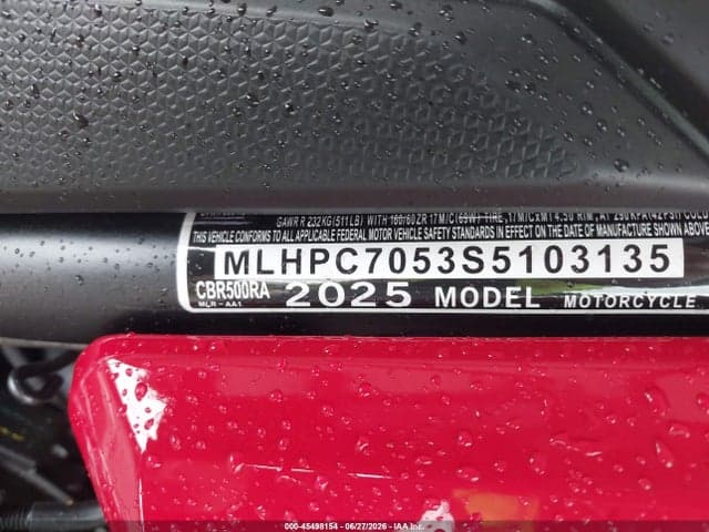 2025 HONDA CBR500 RA 10