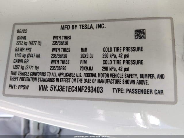 2022 TESLA MODEL 3 PERFORMANCE DUAL MOTOR ALL-WHEEL DRIVE 9
