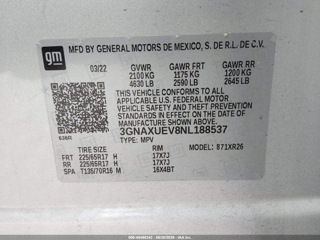 2022 CHEVROLET EQUINOX AWD LT 9