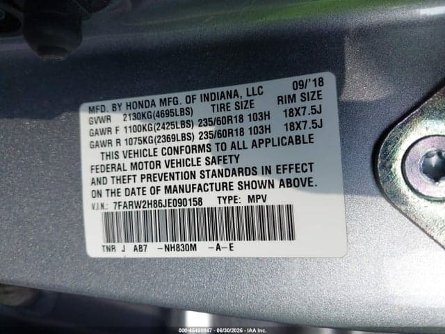 2018 HONDA CR-V EX-L/EX-L NAVI 9
