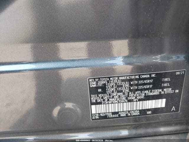 2021 TOYOTA RAV4 LE 9