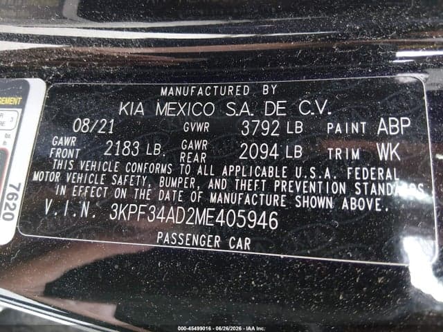 2021 KIA FORTE GT-LINE 9